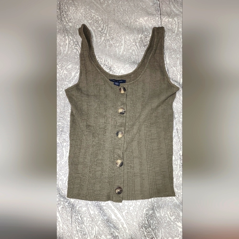 American Eagle button tank top